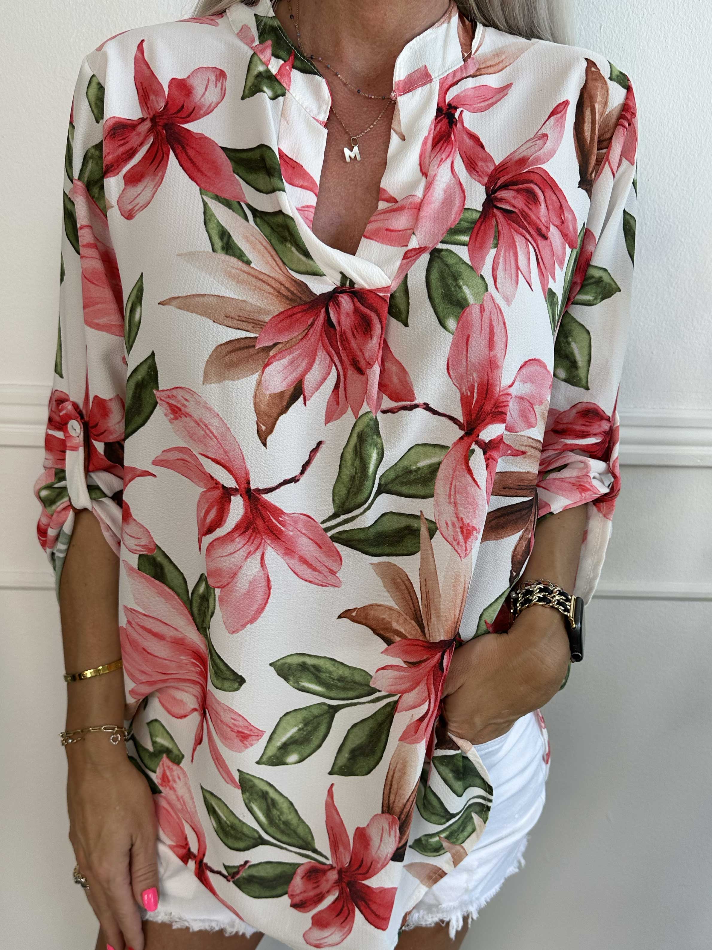 Vanesa Flower - Let og luftig tunika med blomsterprint